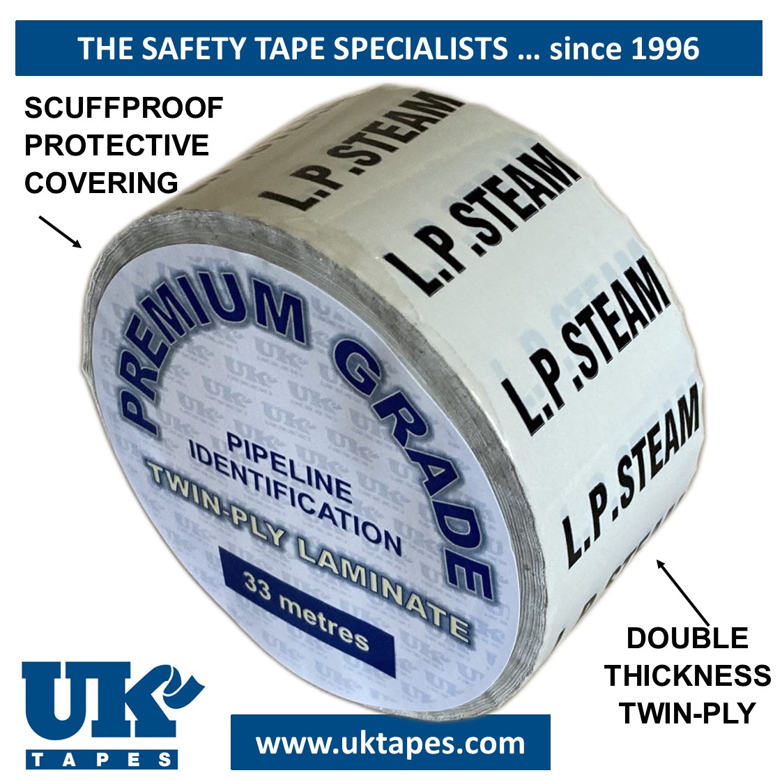 LP STEAM Pipe Marking Tape