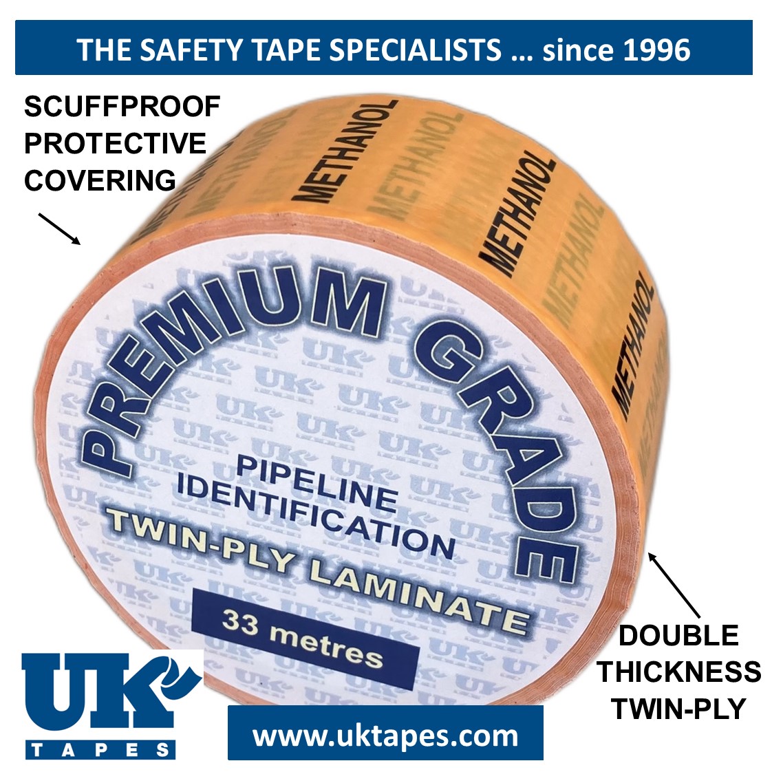 METHANOL Pipe Marking Tape