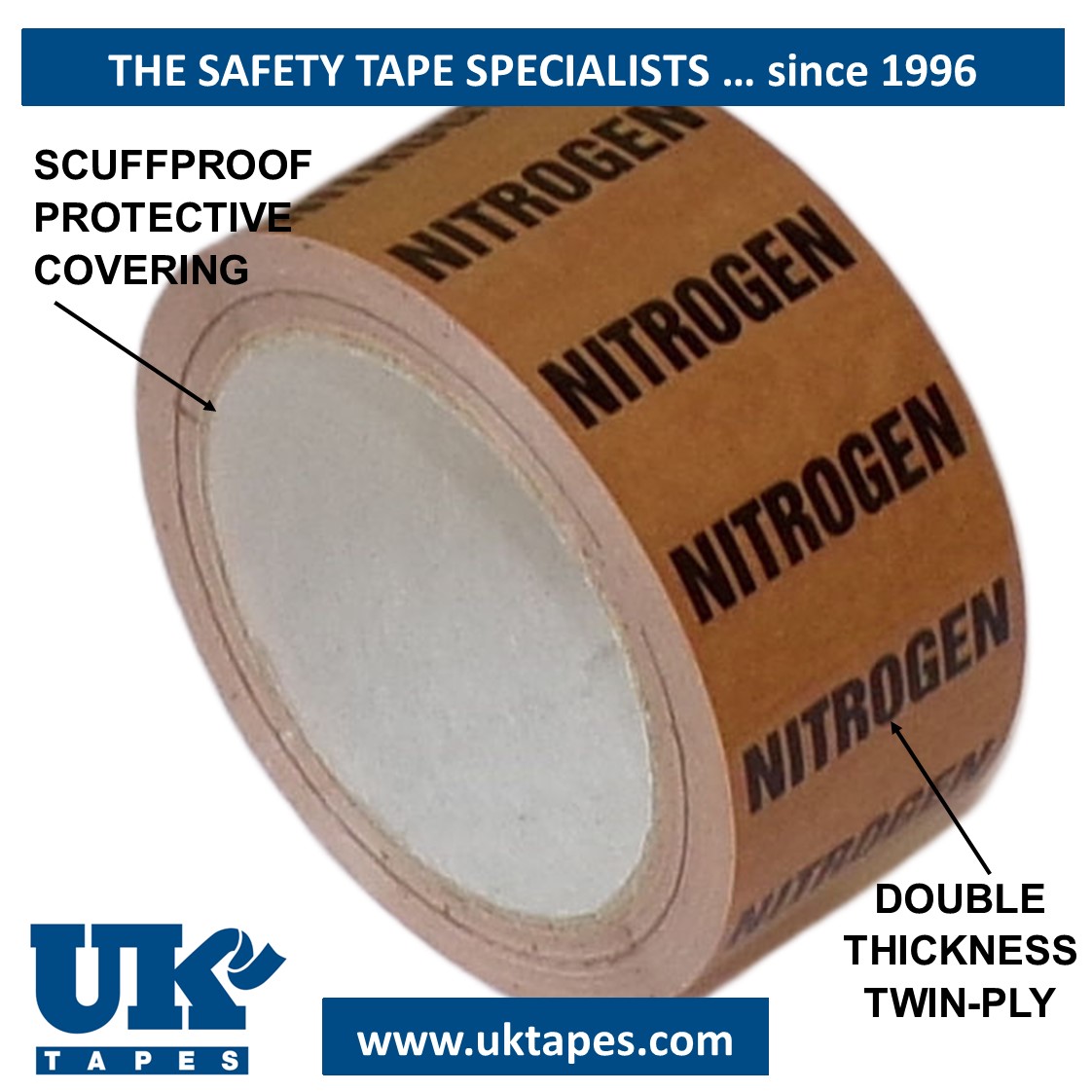 NITROGEN Pipe Marking Tape