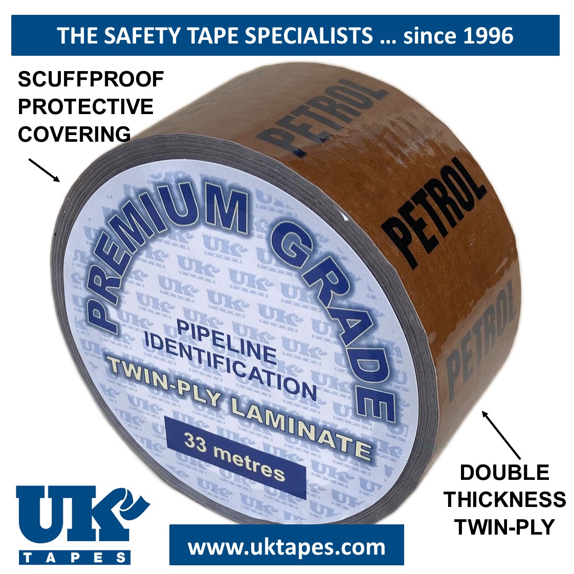 PETROL Pipe Marking Tape