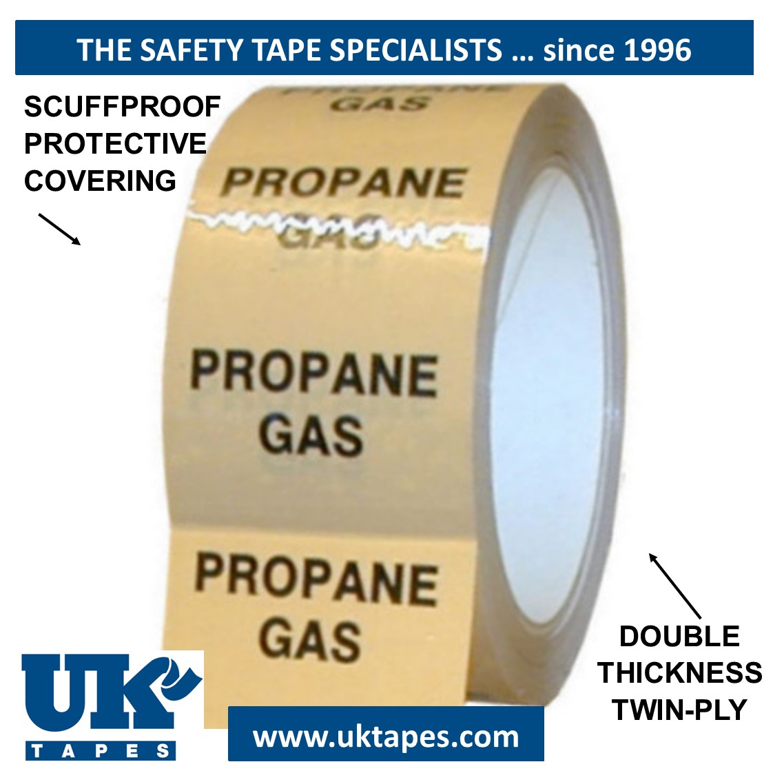 PROPANE GAS Pipe Marking Tape