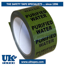 PURFIED WATER Pipe Marking Tape