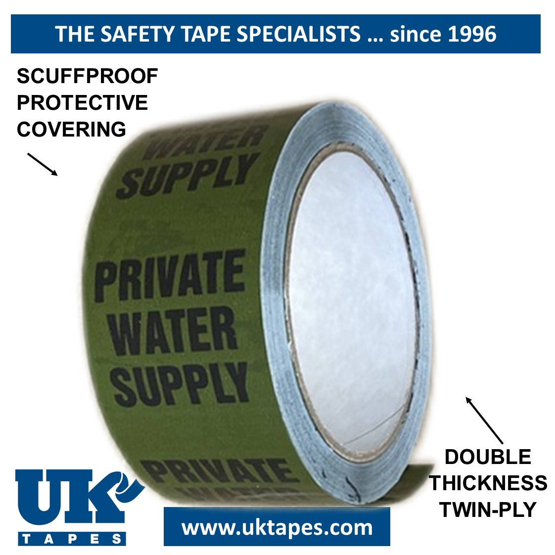 PRIVATE WATER SUPPLY Pipe Marking Tape