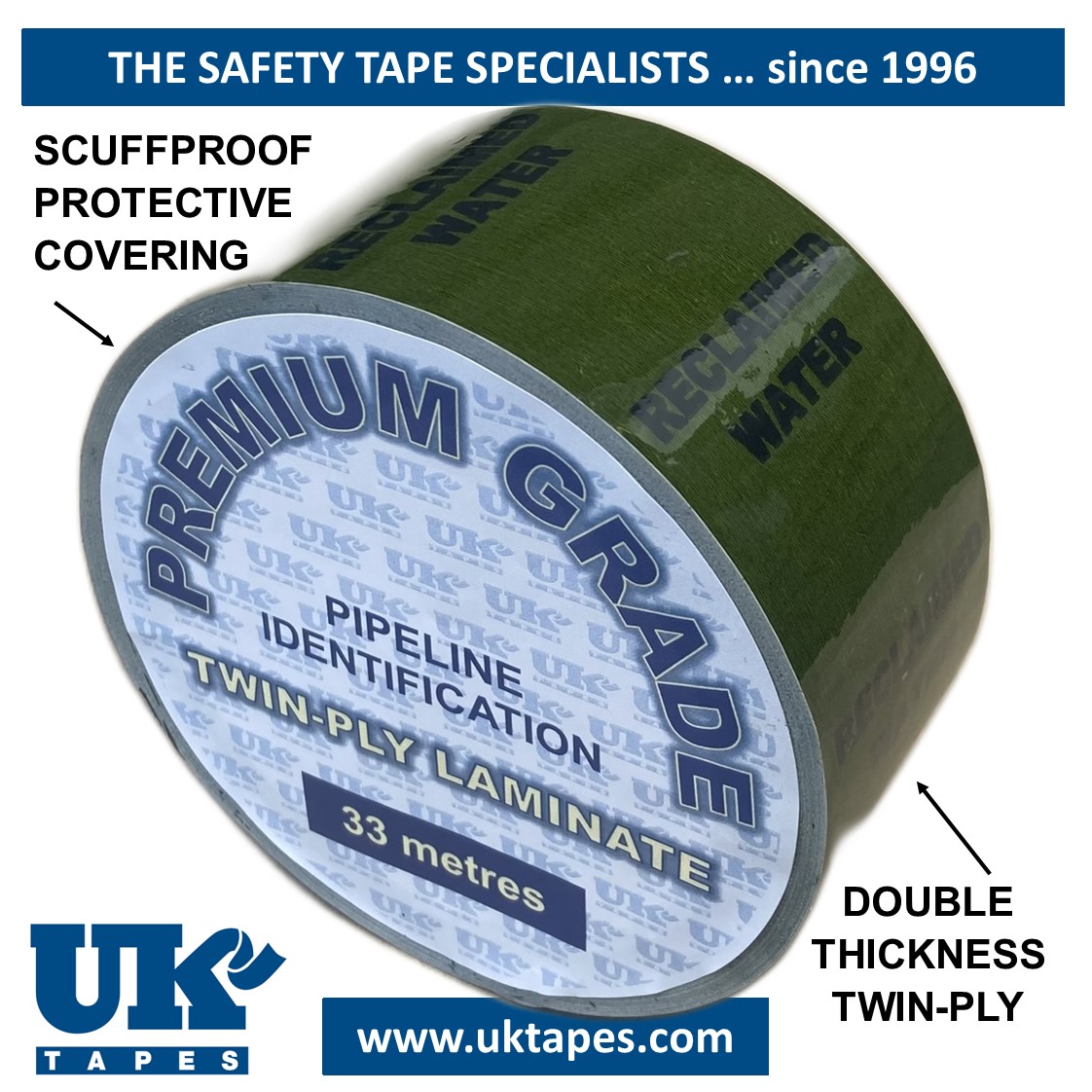 RECLAIMED WATER Pipe Marking Tape