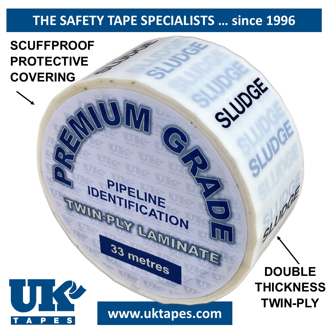 SLUDGE Pipe Marking Tape