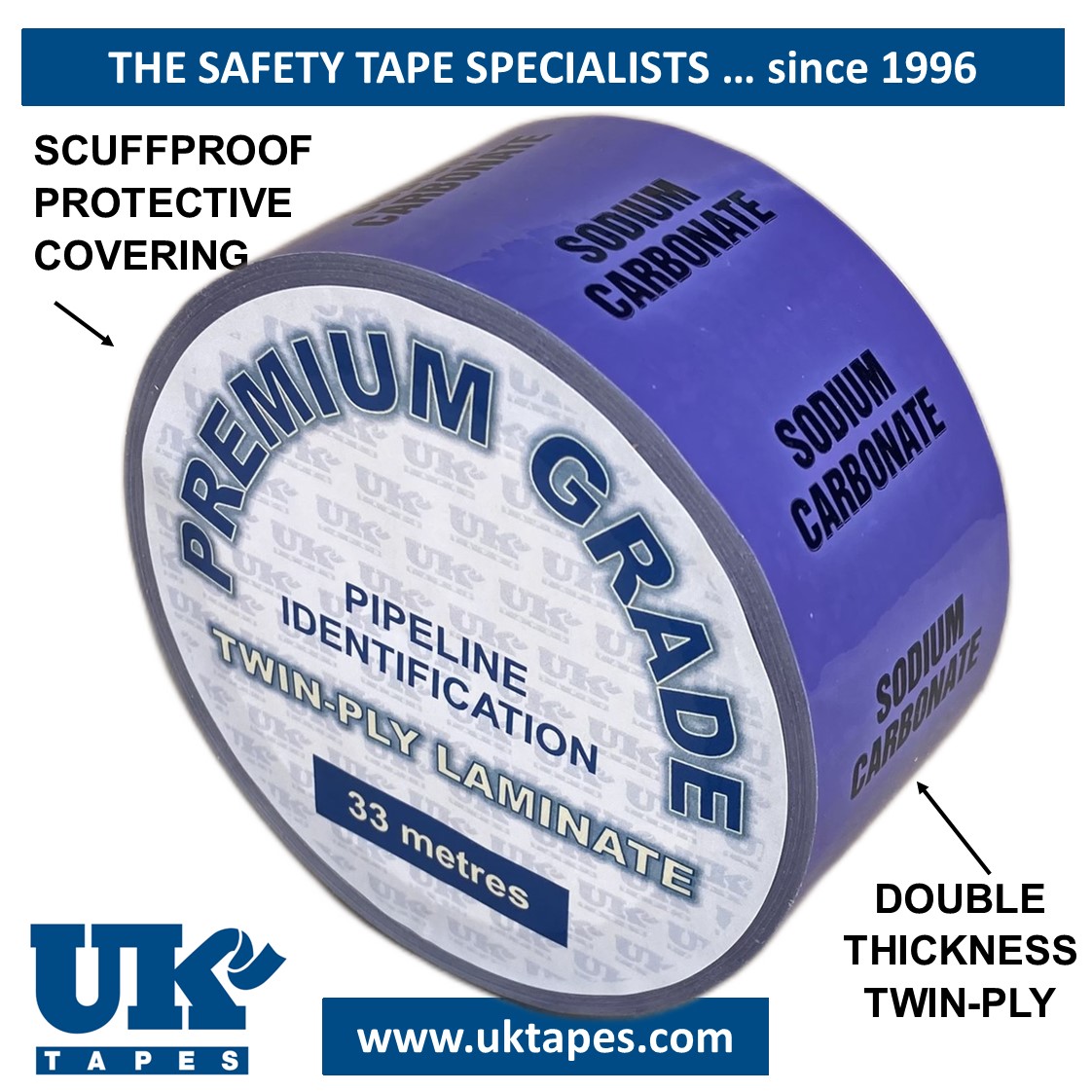 SODIUM CARBONATE Pipe Marking Tape