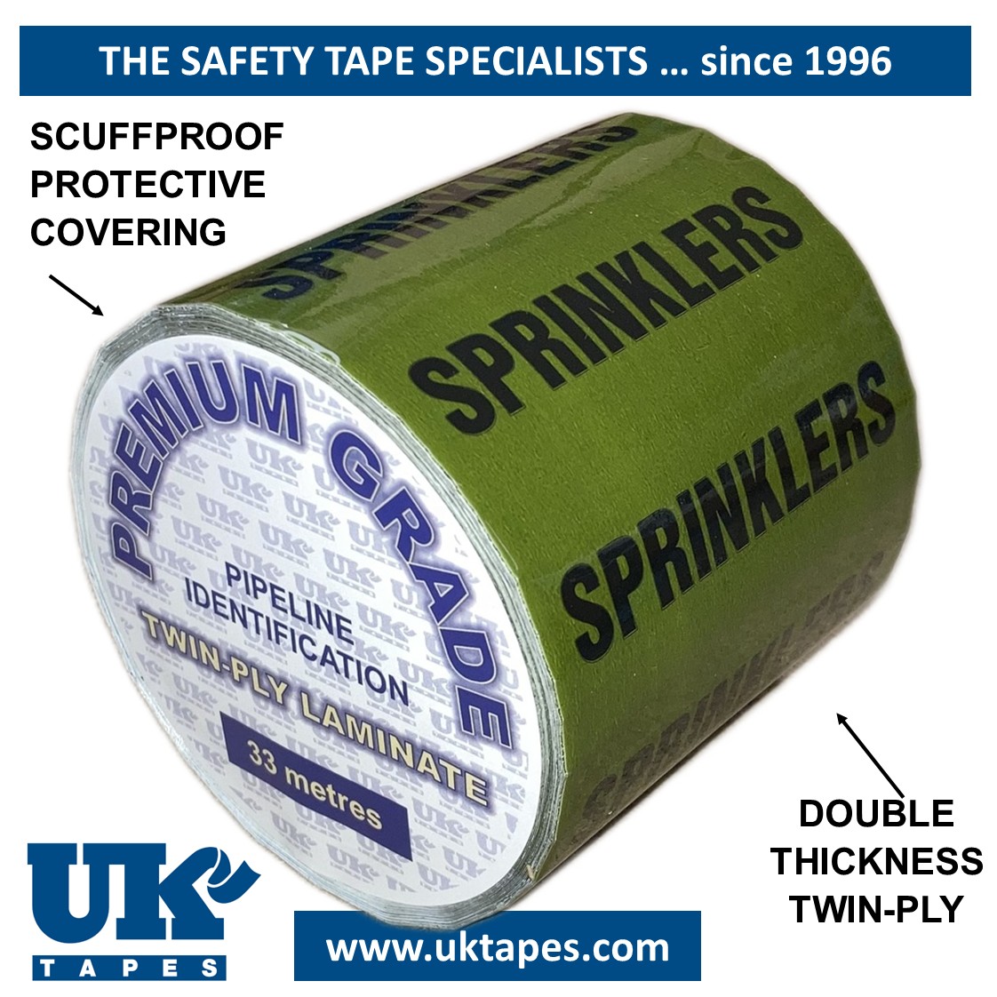 SPRINKLERS Pipe Marking Tape