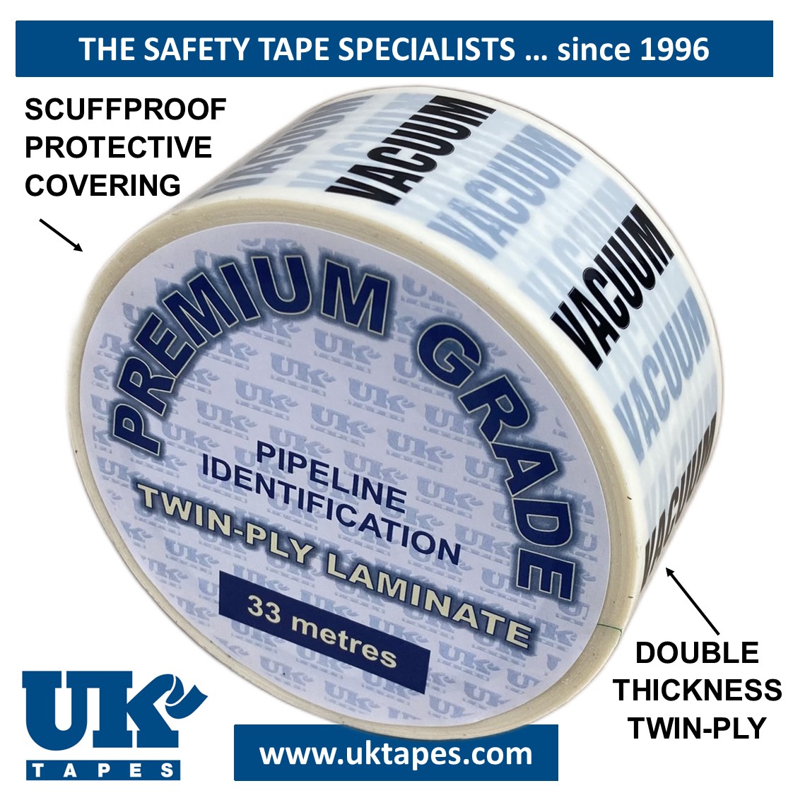 VACUUM Pipe Marking Tape