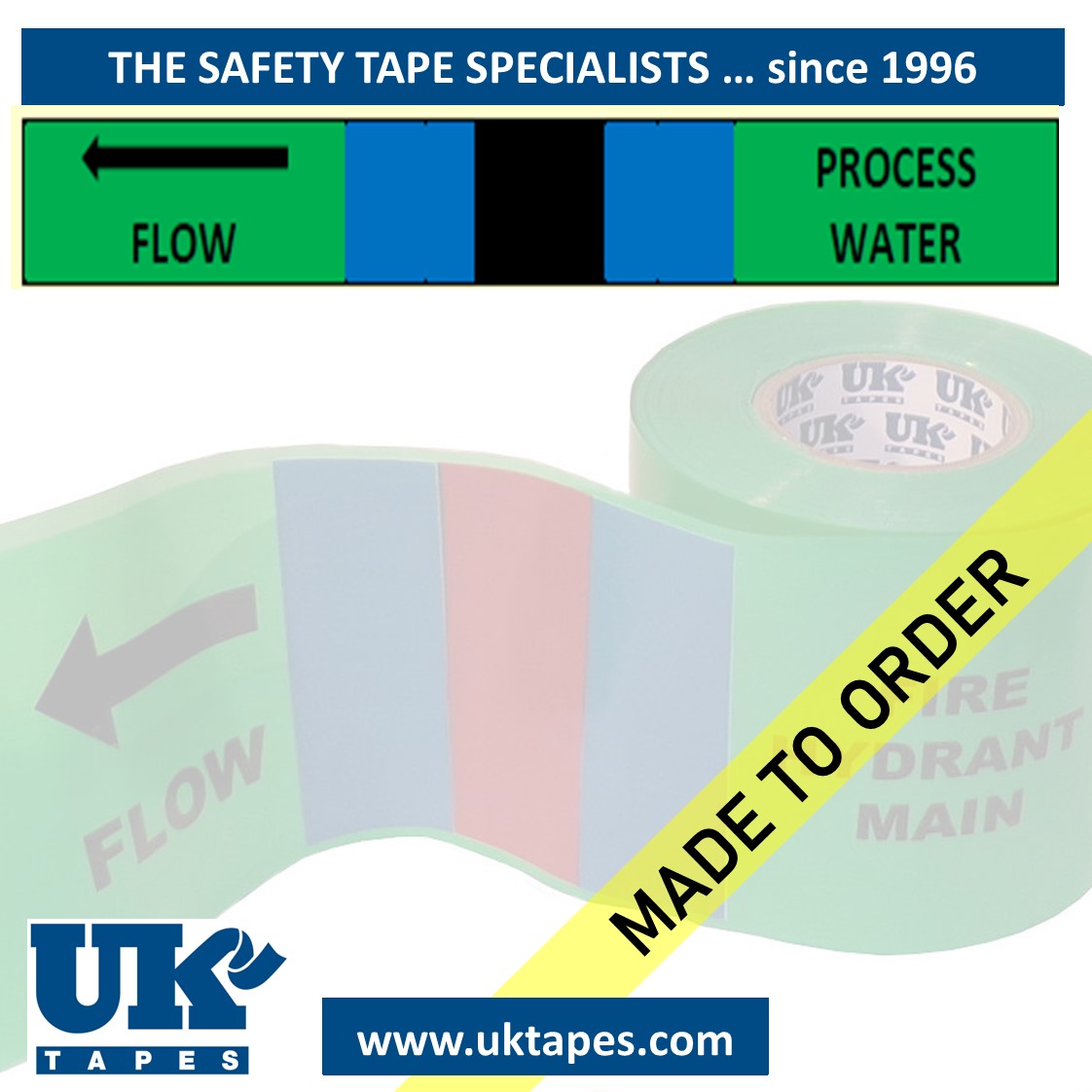 BS1710 Buried pipe tape: Process water