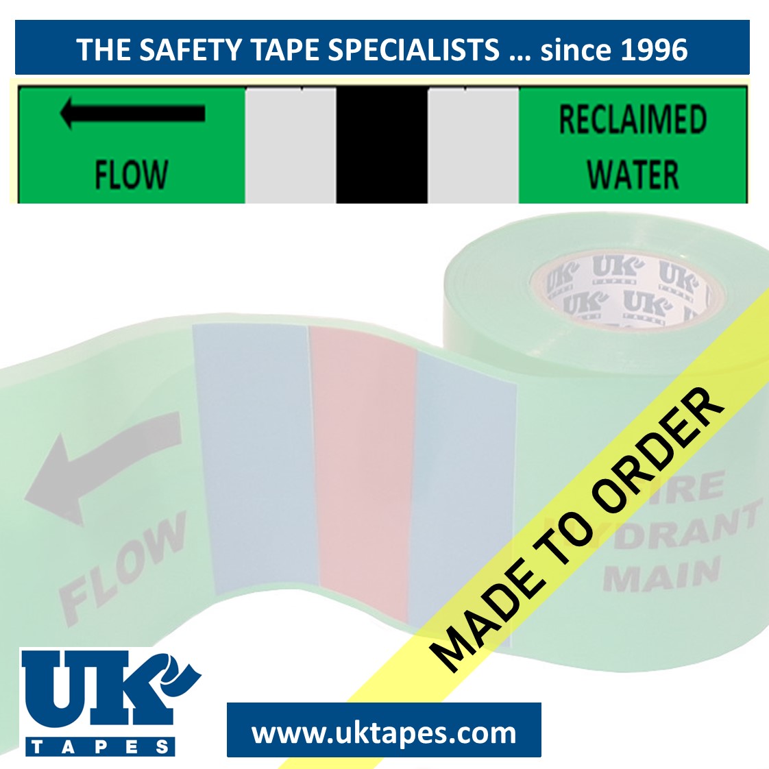BS1710 Buried pipe tape: Reclaimed water