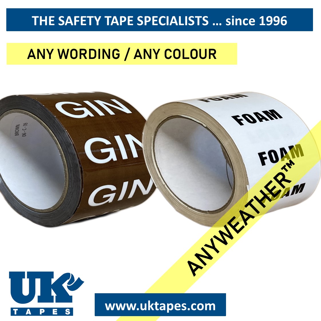 Custom printed ANYWEATHER&trade; (100mm)