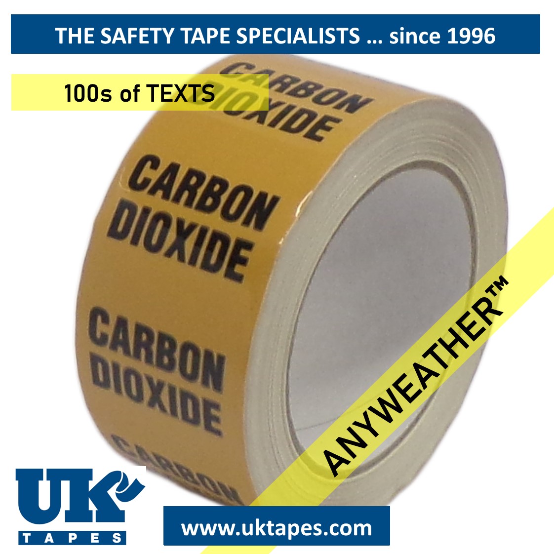 ANYWEATHER&trade; pipeline marking tape (50mm)