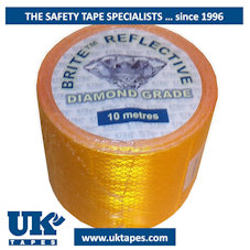 DIAMOND Grade reflective tape:  yellow (100mm x 10M)