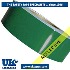 Green reflective tape - (50mm x 45M)