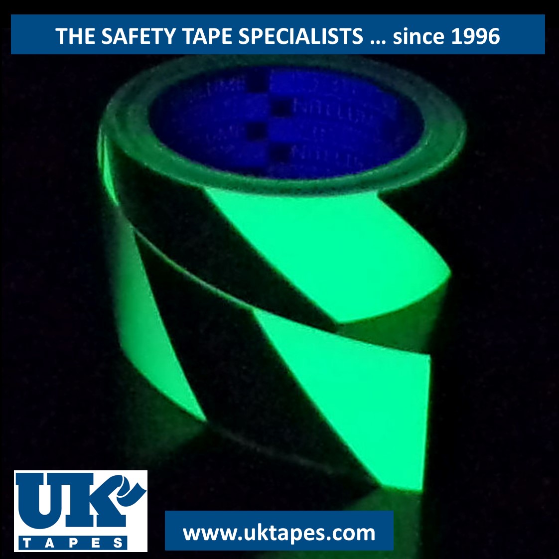 NITELUME&trade; tape: green stripes