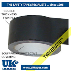 TWININATE&trade; marking tape: black