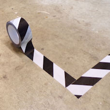 TWININATE&trade; marking tape: black & white