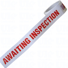 AWAITING INSPECTION adhesive tape