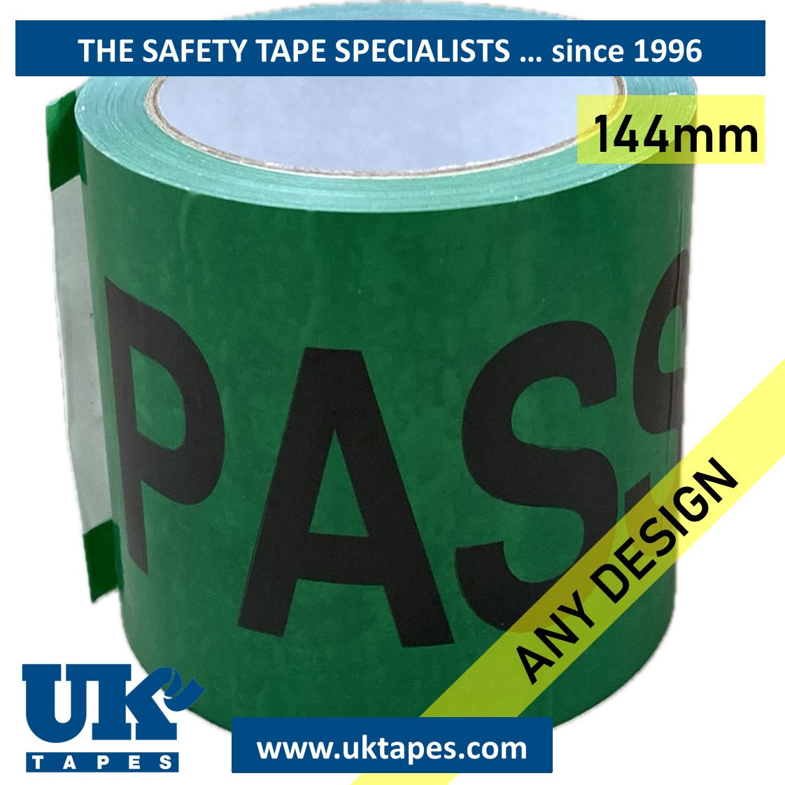 Custom-printed TWININATE&trade; adhesive tape (144mm)