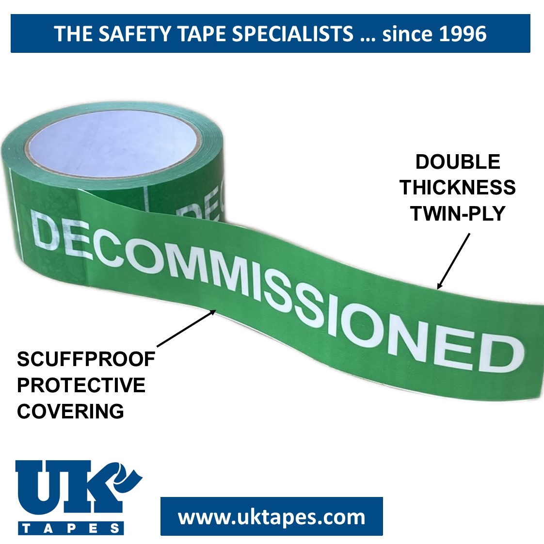 DECOMMISSIONED adhesive tape