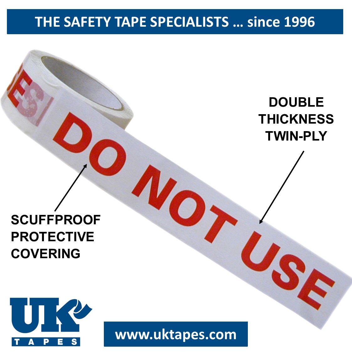 DO NOT USE adhesive tape