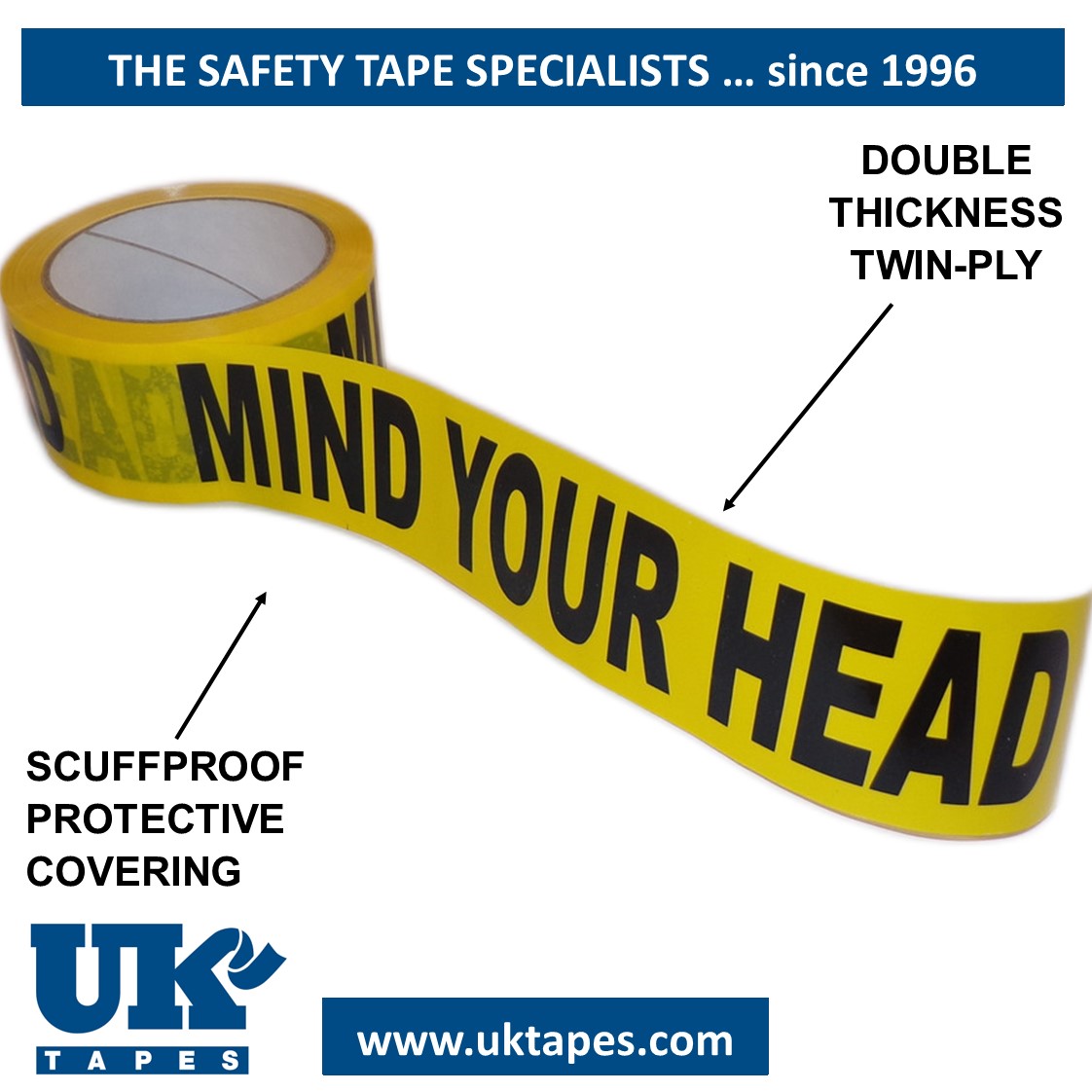 MIND YOUR HEAD Adhesive tape