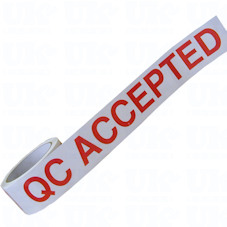 QC ACCEPTED adhesive tape