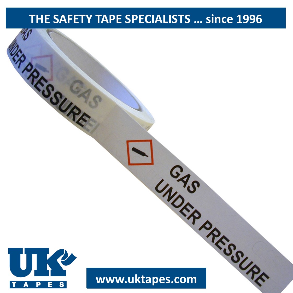 GAS UNDER PRESSURE Adhesive Tape