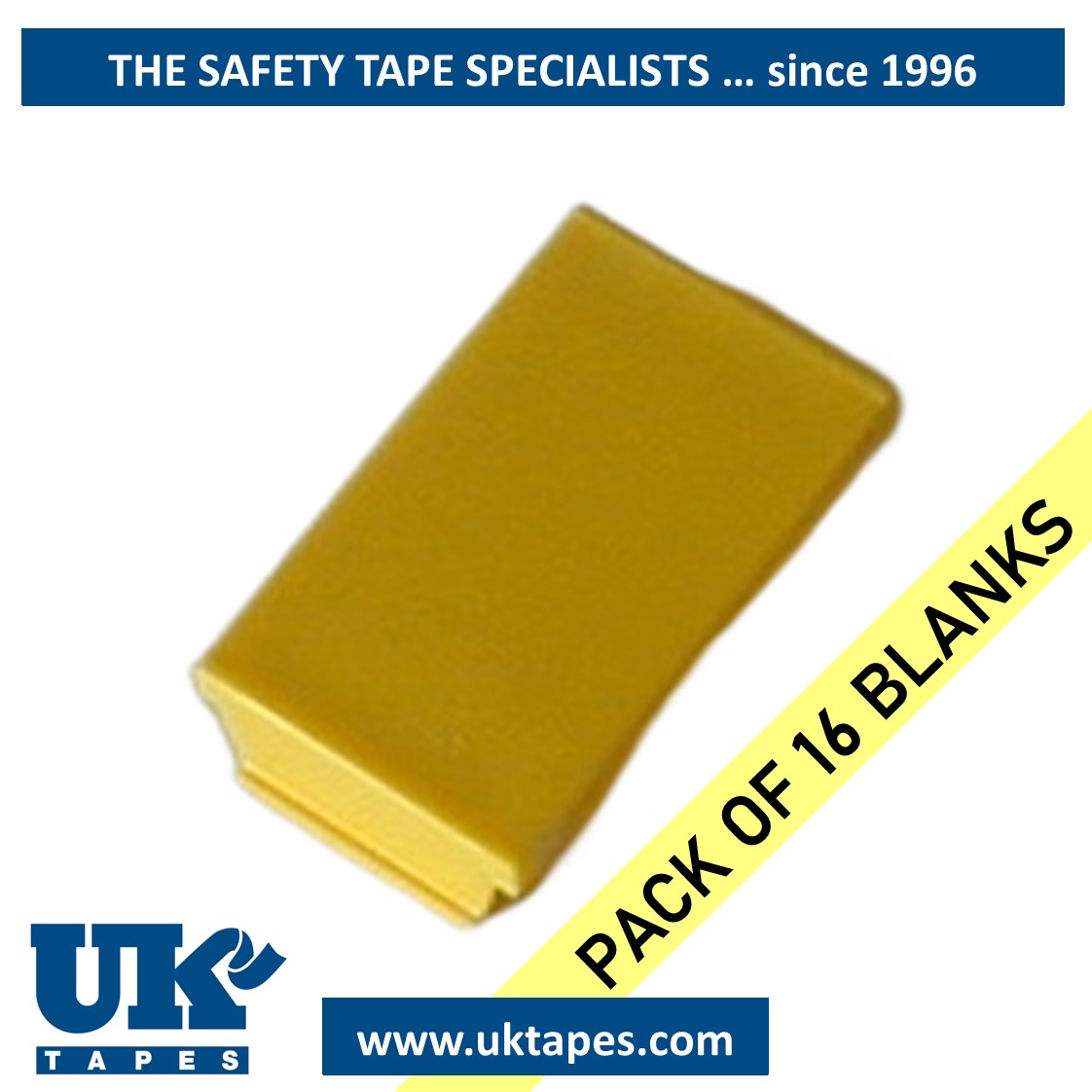 Blank yellow inserts (pack of 16)