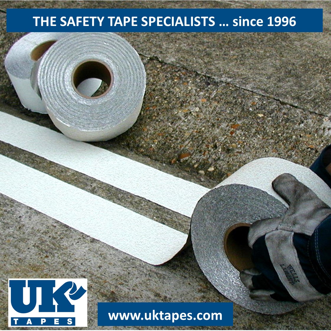 ROMARK&trade; white road marking tape (100mm)