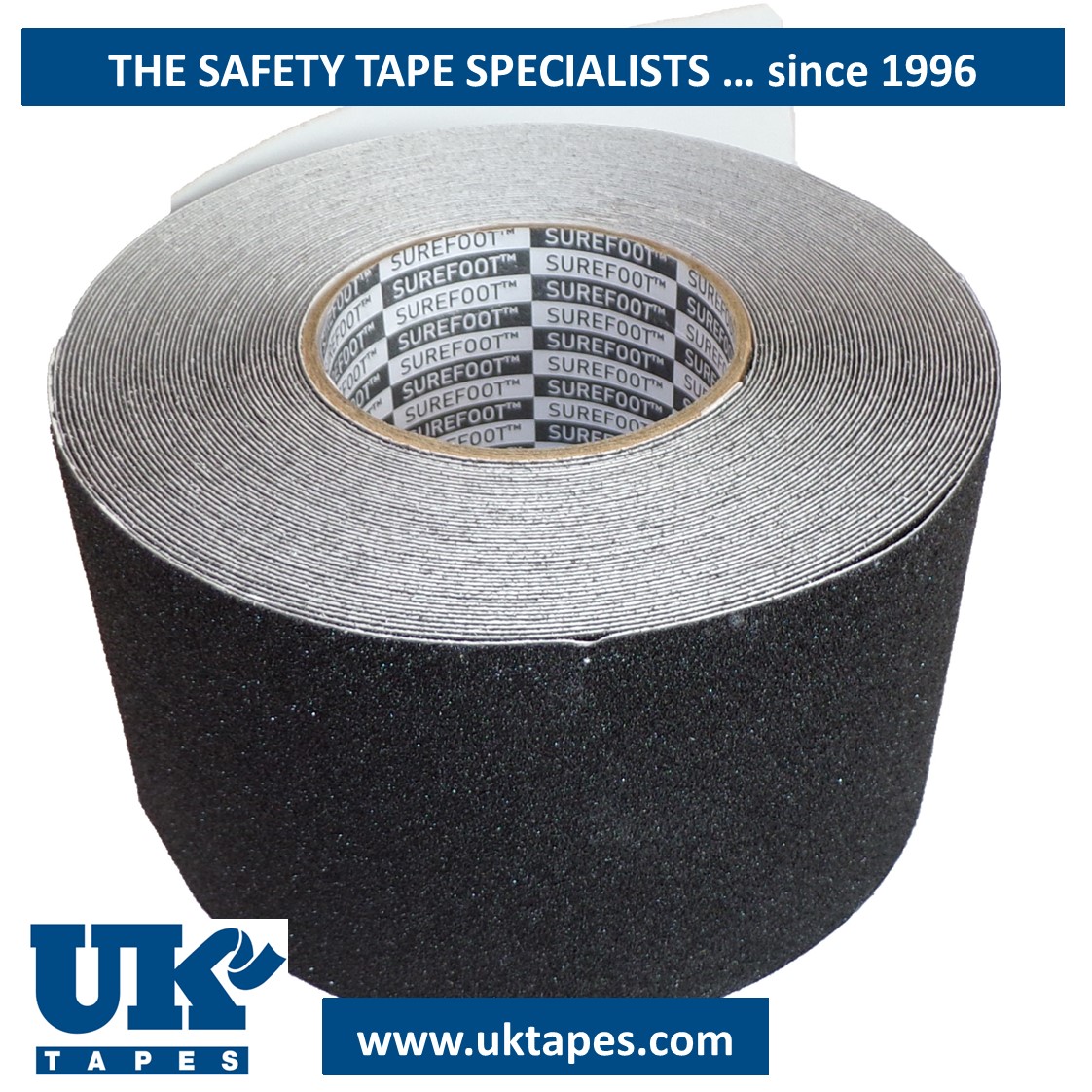 SUREFOOT&trade; Anti-slip tape: black (100mm)
