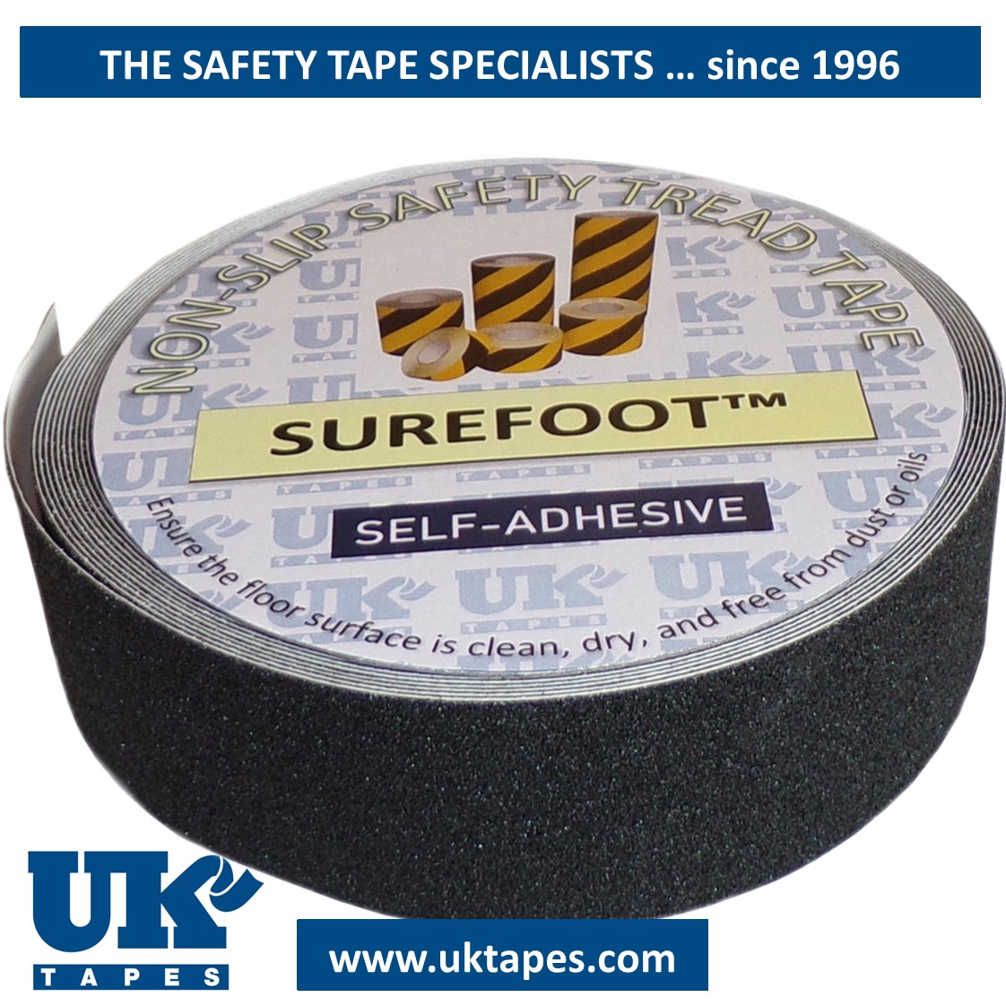 SUREFOOT&trade; Anti-slip tape: black