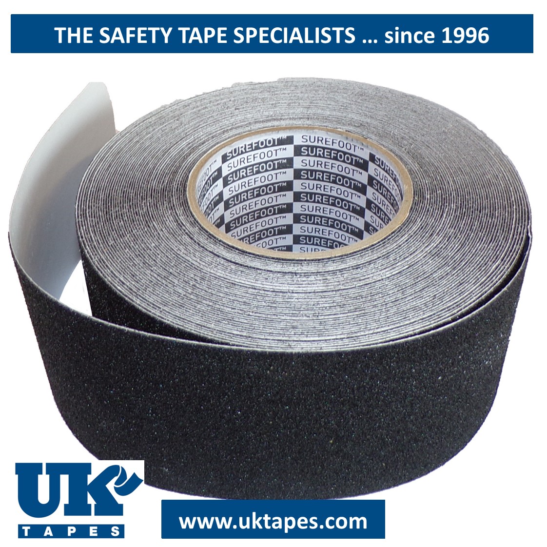 SUREFOOT&trade; Anti-slip tape: black (75mm)