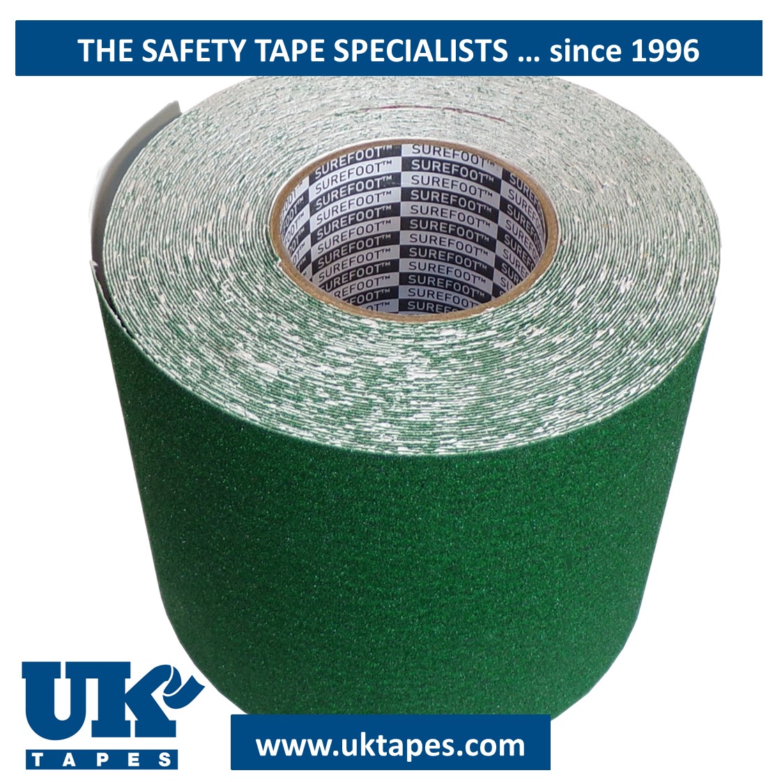 SUREFOOT&trade; Anti-slip tape: green (100mm)