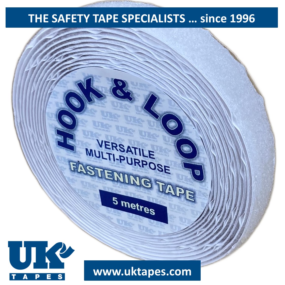 HOOK self-adhesive fastening tape (white) 25mm x 5M