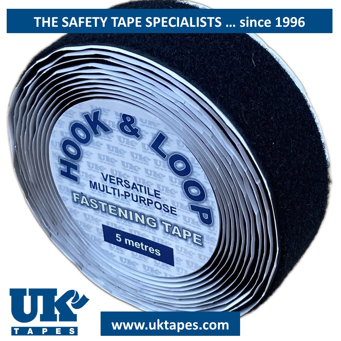 LOOP self-adhesive fastening tape (black) 50mm x 5M